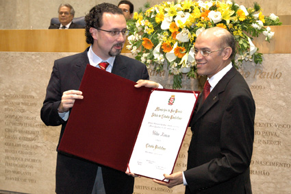 Pastor recebe Título de Cidadão Paulistano 