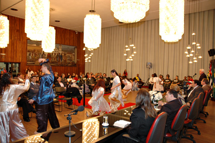 Apresentações de dança marcaram a comemoração do dia de Jerusalém